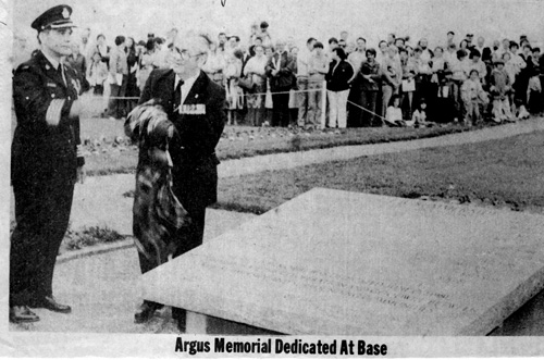 Argus dedication ceremony