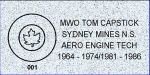 Commemorative Stone Sample Commemorative Stone Sample