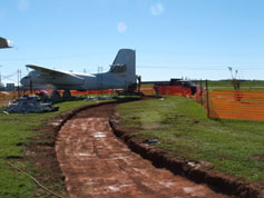 Working on the aircraft Fall 2010